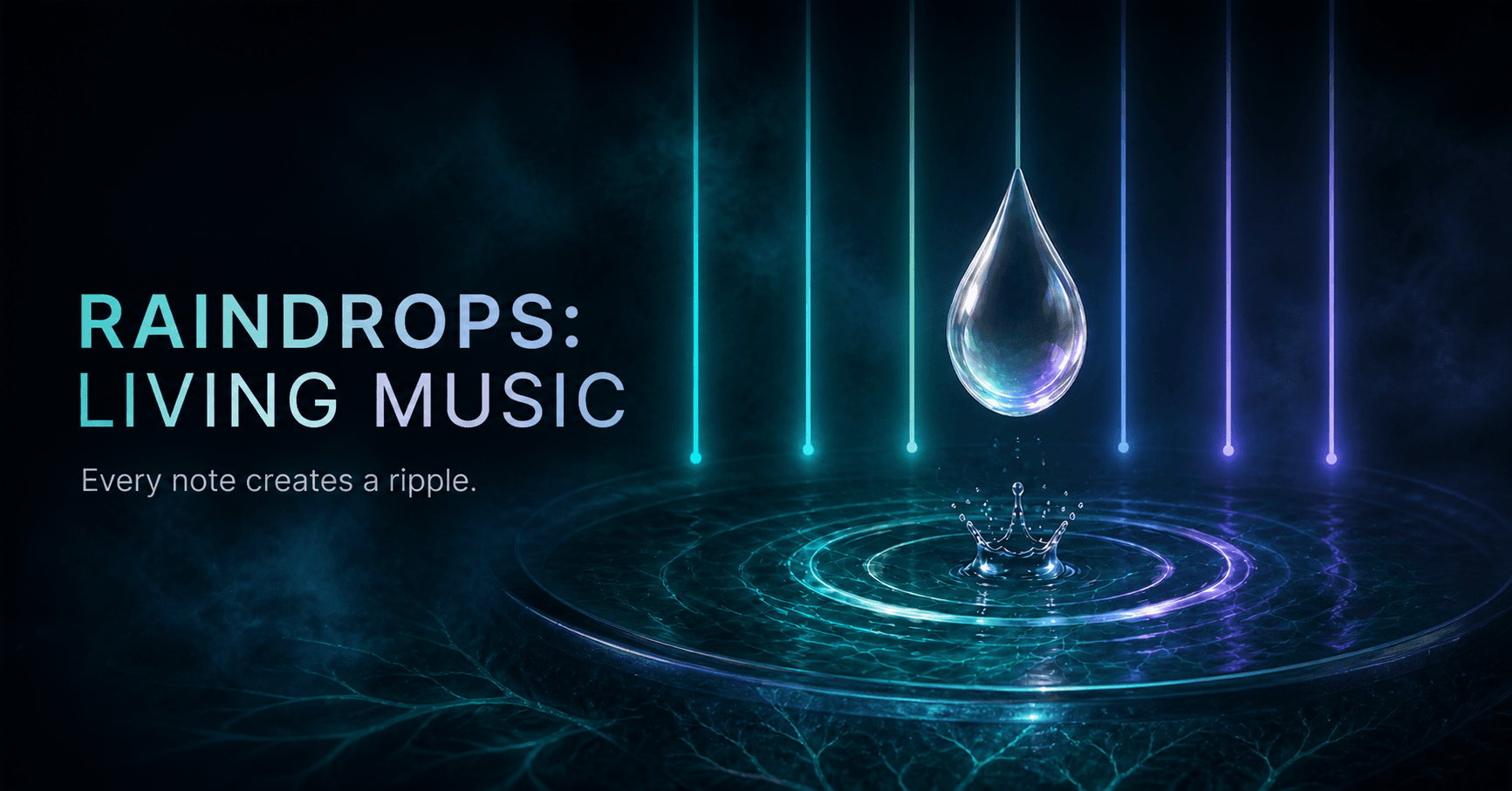 Raindrops: Living Music on Apple Vision Pro